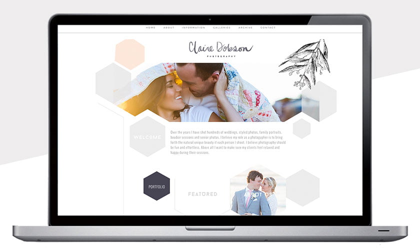 Webdesign trends geometrische vormen